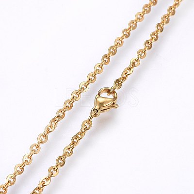 304 Stainless Steel Cable Chains Necklaces NJEW-F226-04G-03-1