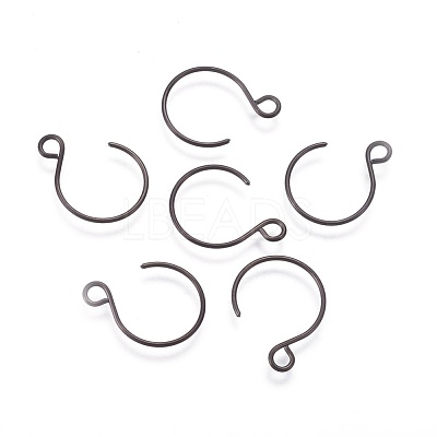 304 Stainless Steel Earring Hooks Ion Plating(IP) STAS-O119-10B-1