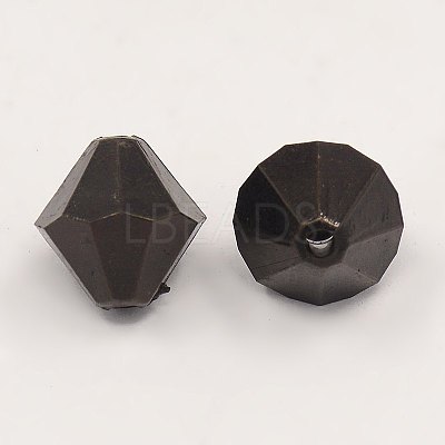Faceted Bicone Transparent Acrylic Beads X-DBB8mm10-1