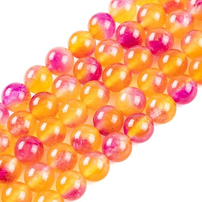 Natural Malaysia Jade Beads Strands G-A146-8mm-C15-1