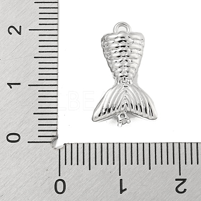 Brass Micro Pave Clear Cubic Zirconia Pendants KK-U015-08P-1