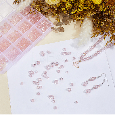 630Pcs 15 Styles Electroplate Glass Beads EGLA-PA0001-35-1