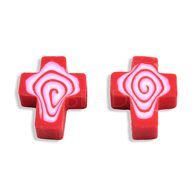 Handmade Polymer Clay Beads CLAY-T020-30E-1