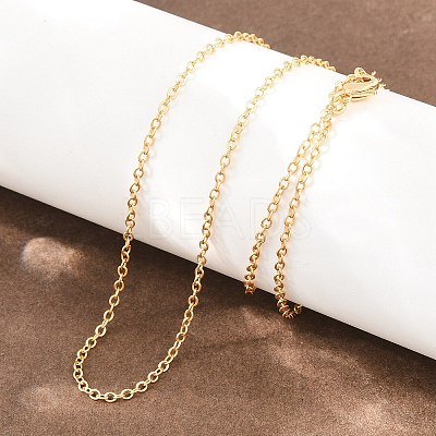 1.7MM Brass Cable Chain Necklaces for Women NJEW-Q351-03G-1