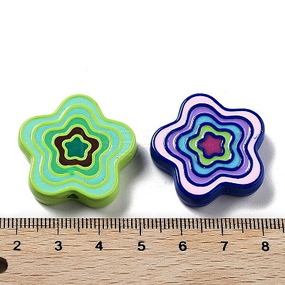 UV Plating Acrylic Beads X-MACR-K357-04-1