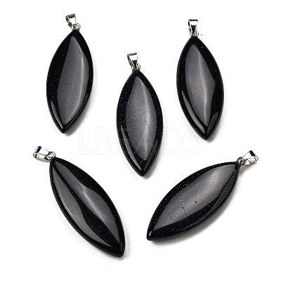 Synthetic Blue Goldstone Big Pendants G-F820-06J-1