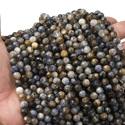 Natural Kyanite Beads Strands G-RM2025-A45-6mm-A-1