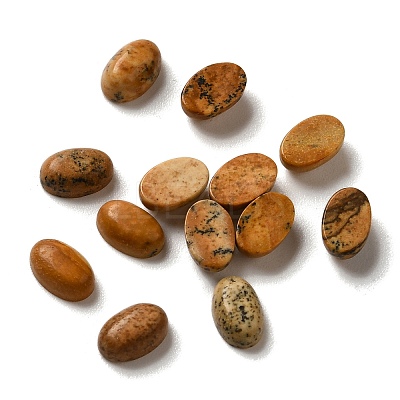 Natural Picture Jasper Cabochons G-F605E-21A-1