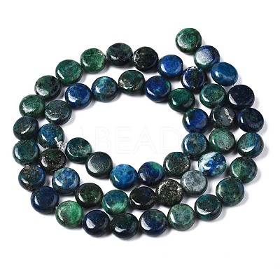 Natural Chrysocolla and Lapis Lazuli Beads Strands G-N330-032B-01-1