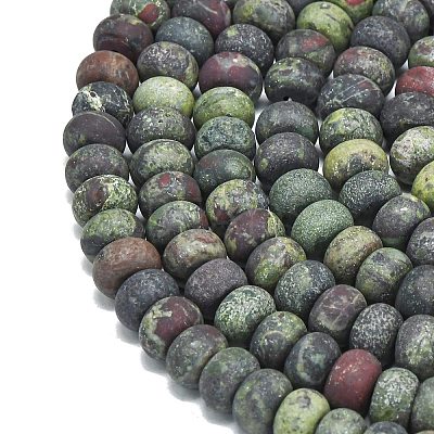 Natural Dragon Blood Beads Strands G-P575-A14-8x5mm-1