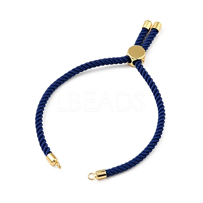 Half Finished Twisted Milan Rope Slider Bracelets FIND-G032-01G-1