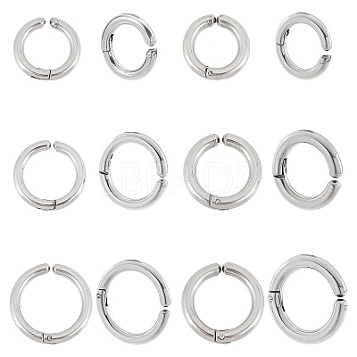 12Pcs 6 Size 304 Stainless Steel Cuff Earrings EJEW-UN0001-82-1