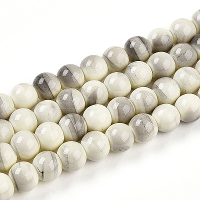 Baking Paint Glass Beads Strands DGLA-N013-8mm-02-1