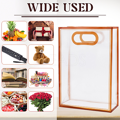 12Pcs Rectangle Plastic Gift Bags ABAG-SP0001-07B-1