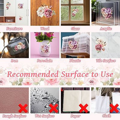 3 Sheets 3 Styles PVC Waterproof Decorative Stickers DIY-WH0404-368-1