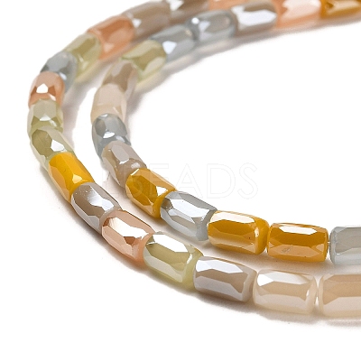 Electroplate Glass Beads Strands EGLA-D030-08F-1