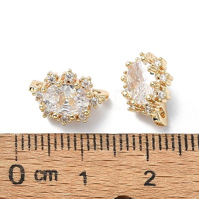 Brass Pave Clear Cubic Zirconia Multi-Strand Links FIND-Z029-11C-1
