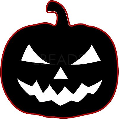 1Pc Halloween Golden Tone Brass Stamp Head DIY-OC0008-45A-1
