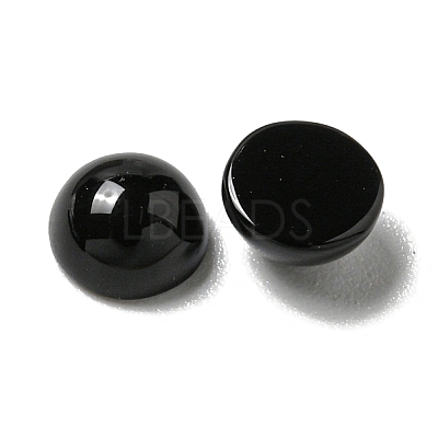 Natural Black Stone Cabochons G-Q173-01B-17-1