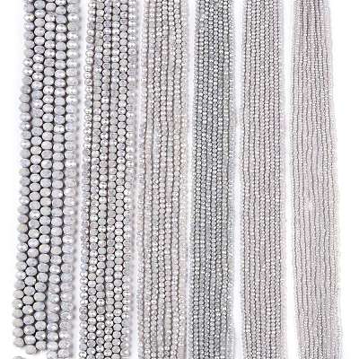 Electroplate Glass Beads Strands LS-EGLA-A044-P8mm-B19-1