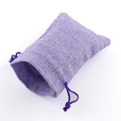 Burlap Packing Pouches Drawstring Bags ABAG-Q050-10x14-03-1
