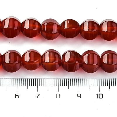 Dyed & Heated Natural Carnelian Beads Strands G-G177-I01-01-1