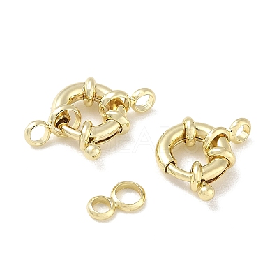 Brass Spring Ring Clasps KK-CBAD851-02G-01-1