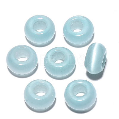 Cat Eye European Beads G-S359-071D-1