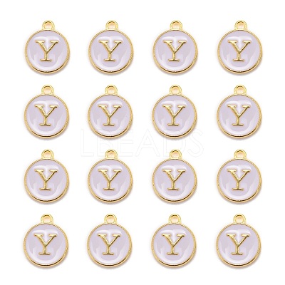 Golden Plated Alloy Charms X-ENAM-S118-01Y-1
