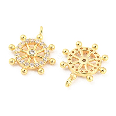 925 Sterling Silver Micro Pave Cubic Zirconia Charms STER-Q190-04G-1