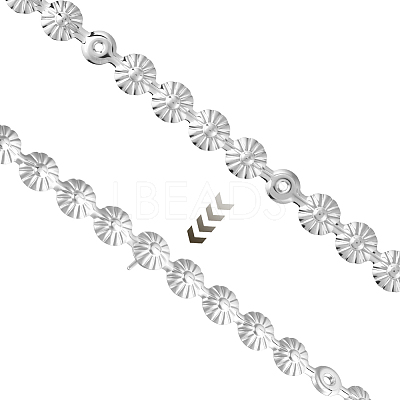 5Bags Flower Iron Decoration Strip FIND-GF0008-41A-P-1