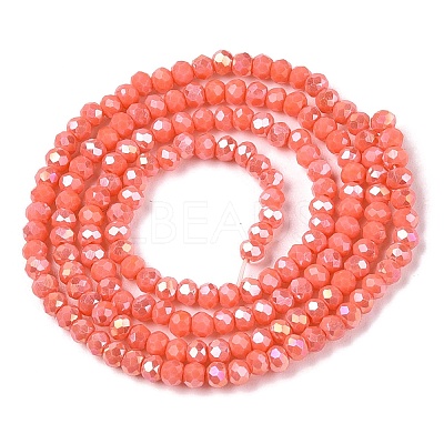 Electroplate Glass Beads Strands EGLA-A044-P1mm-B21-1