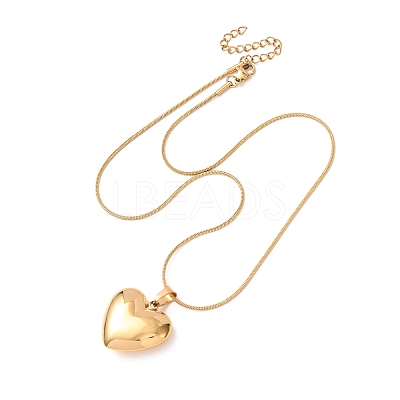 Valentine's Day 304 Stainless Steel Love Heart Pendant Necklaces for Women SA-CBA364C-03G-1