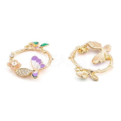 Rack Plating Alloy Enamel Pendants LS-FIND-A040-04KCG-02-1