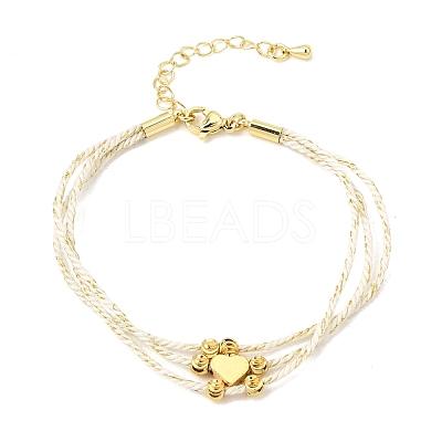 Polyester Multi-Strand Bracelets FB-CBA983F-02G-01-1