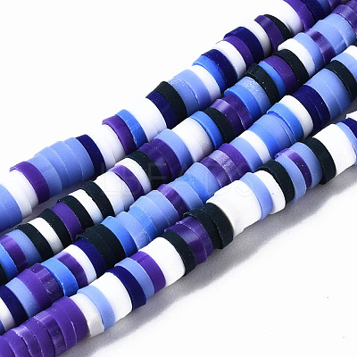 Handmade Polymer Clay Beads Strands CLAY-N008-010-H48-1