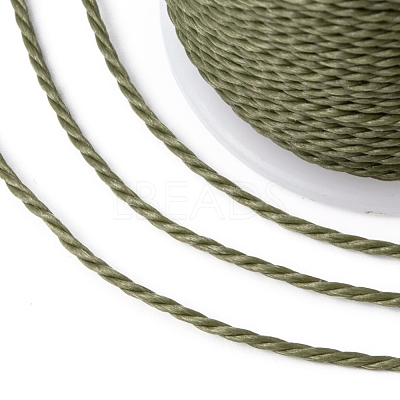 Round Waxed Polyester Cord YC-G006-01-1.0mm-37-1