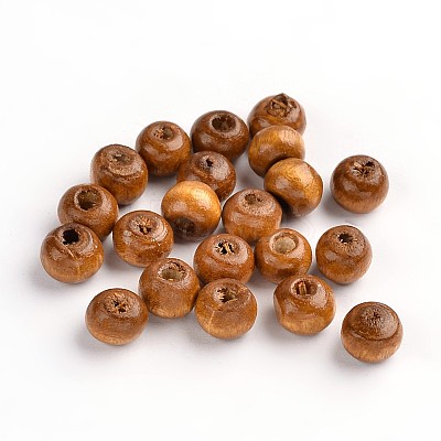 Dyed Natural Wood Beads X-TB092Y-11-1