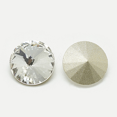 Pointed Back Glass Rhinestone Cabochons RGLA-T086-6mm-1