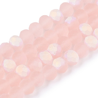 Transparent Glass Beads Strands X-EGLA-A044-T6mm-MB22-1