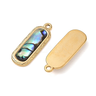 Natural Paua Shell Pendants SA-CBA11D7-25B-G-1
