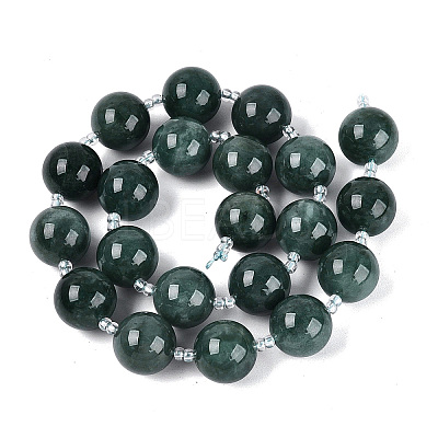 Natural Jadeite Myanmar Jade Beads Strands G-N353-07E-01-01-1