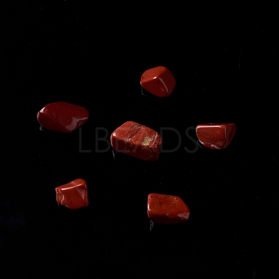 Natural Red Jasper Chip Beads G-M364-11B-1