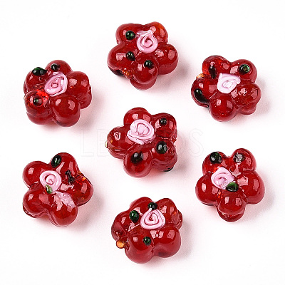 Handmade Lampwork Beads Strands LAMP-D015-08L-1