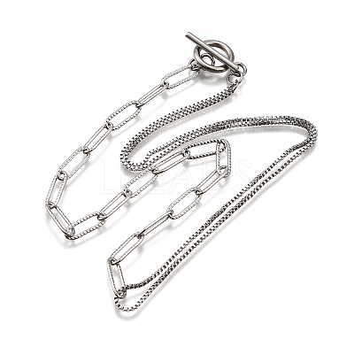 Non-Tarnish 304 Stainless Steel Chain Necklaces NJEW-JN02767-1