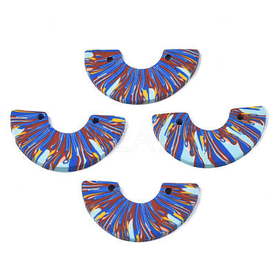 Handmade Polymer Clay Pendants CLAY-N010-028-B02-1