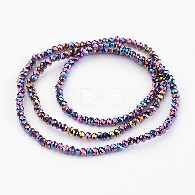 Electroplate Glass Bead Strands X-EGLA-G014-2mm-FP10-1