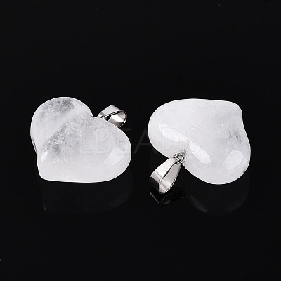 Natural Quartz Crystal Pendants G-N361-01P-05-1