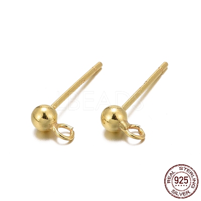 925 Sterling Silver Ear Stud Findings X-STER-K167-042B-G-1