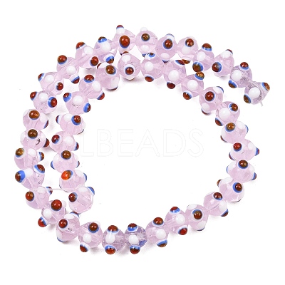 Handmade Bumpy Lampwork Beads Strands LA-CBA05D6-01-13-1